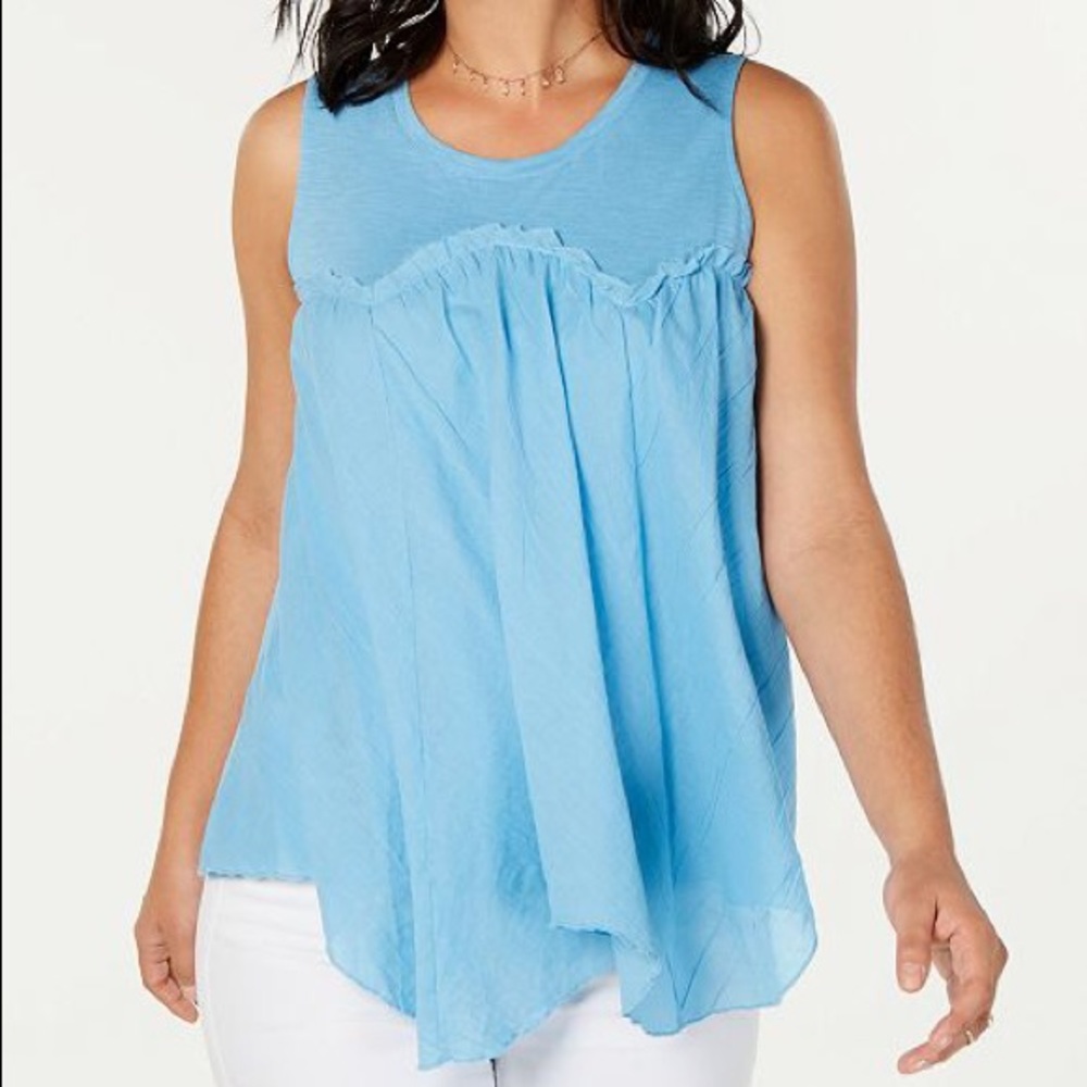 Style & Co Handkerchief-Hem Swing Top